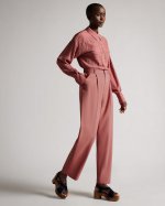 Oraya Tailored Barrel Leg Trousers