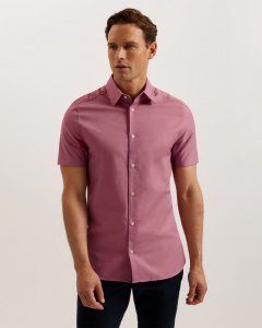 Zente Short Sleeve Cotton Oxford Shirt