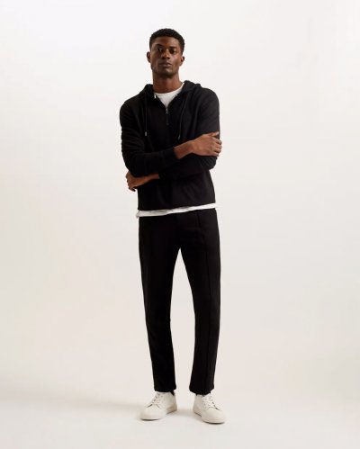 Vitron Slim Fit Creased Jersey Trousers