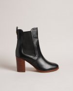 Daphina Leather Heeled Chelsea Boots