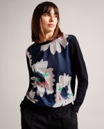 Marola Floral Front Easy Fit Jumper