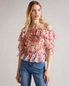 Harina Off The Shoulder Top With Elasticated Waist