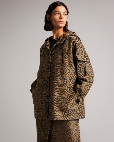 Neina Sport Animal Jacquard Hooded Jacket