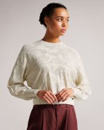 Aziylea Magnolia Jacquard Sweater