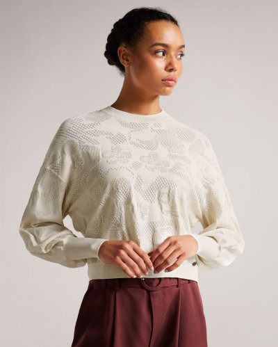 Aziylea Magnolia Jacquard Sweater