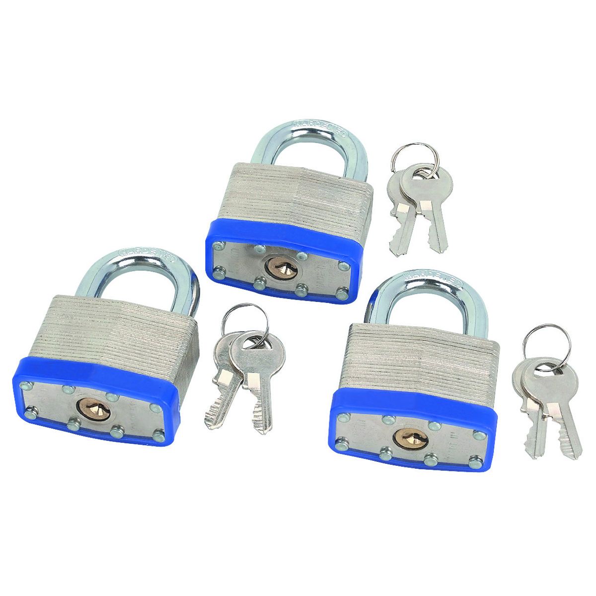 HFT 3 Piece 2" Keyed-Alike Padlocks