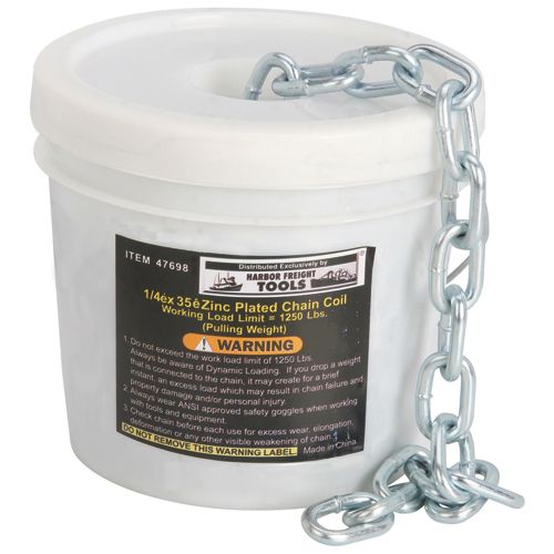 HAUL-MASTER 1/4 in. x 35 ft. Chain Coil