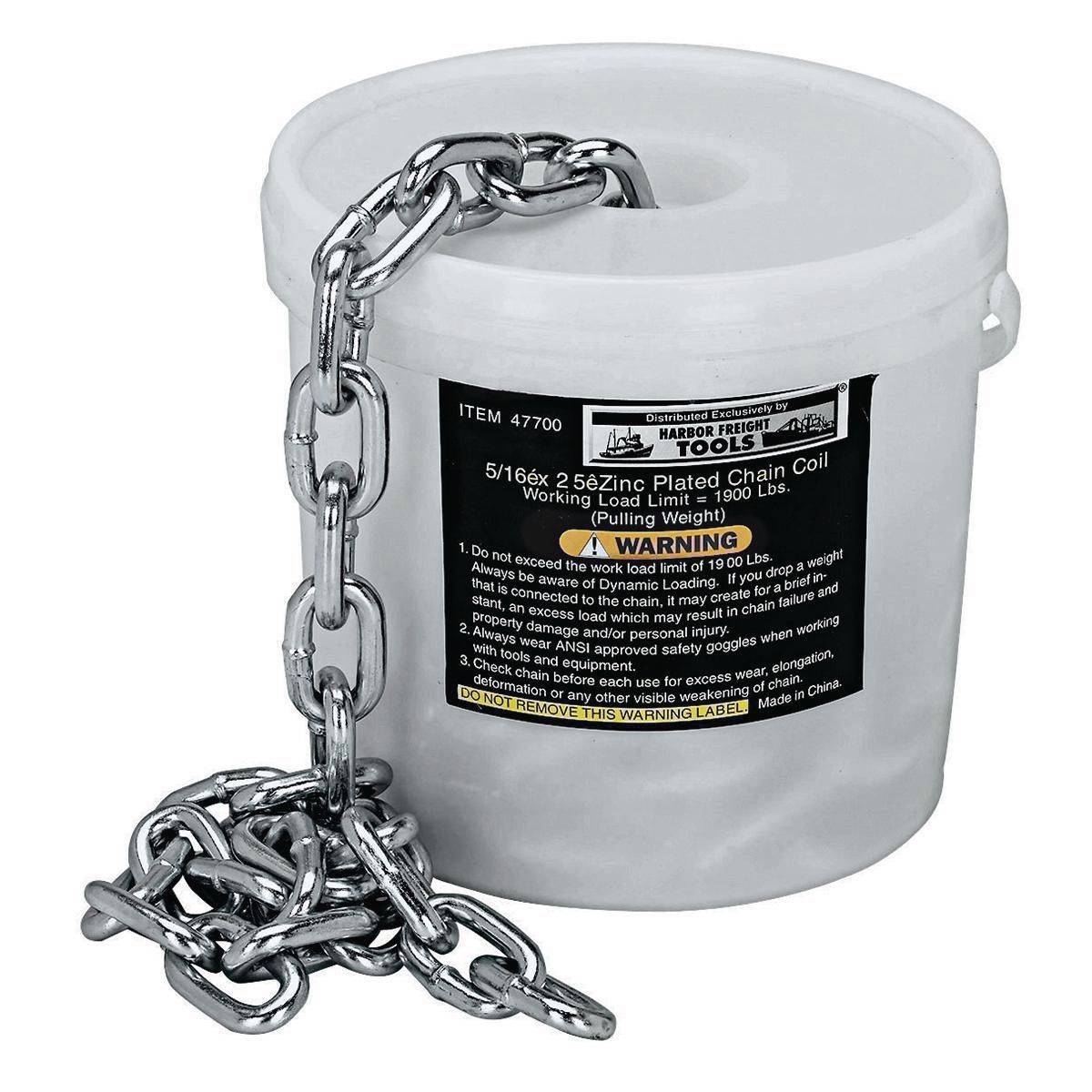 HAUL-MASTER 5/16 in. x 25 ft. Chain Coil