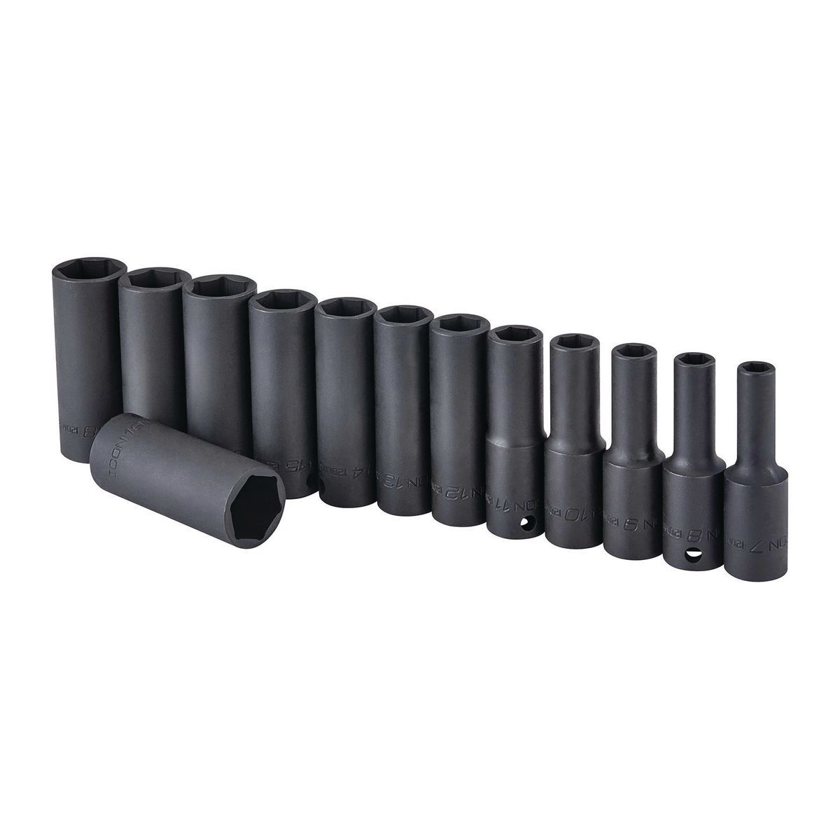 ICON 3/8 in. Drive Metric Professional Deep Impact Socket Set, 13 Piece