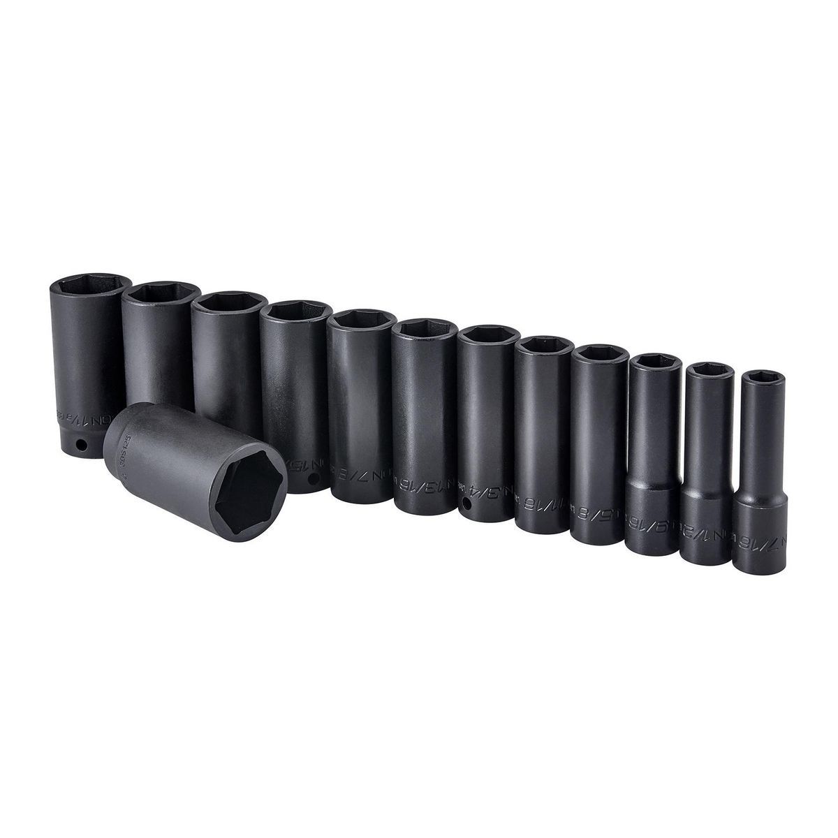 ICON 1/2 in. Drive SAE Professional Deep Impact Socket Set, 13 Piece - Click Image to Close