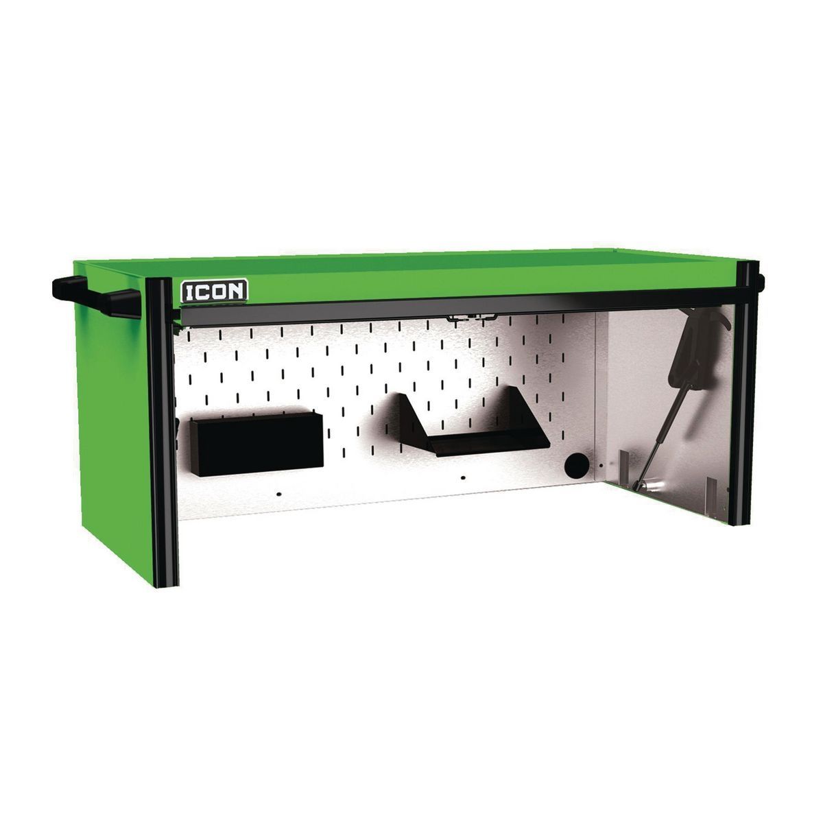 ICON 56 in. Professional Work Center Hutch, Green