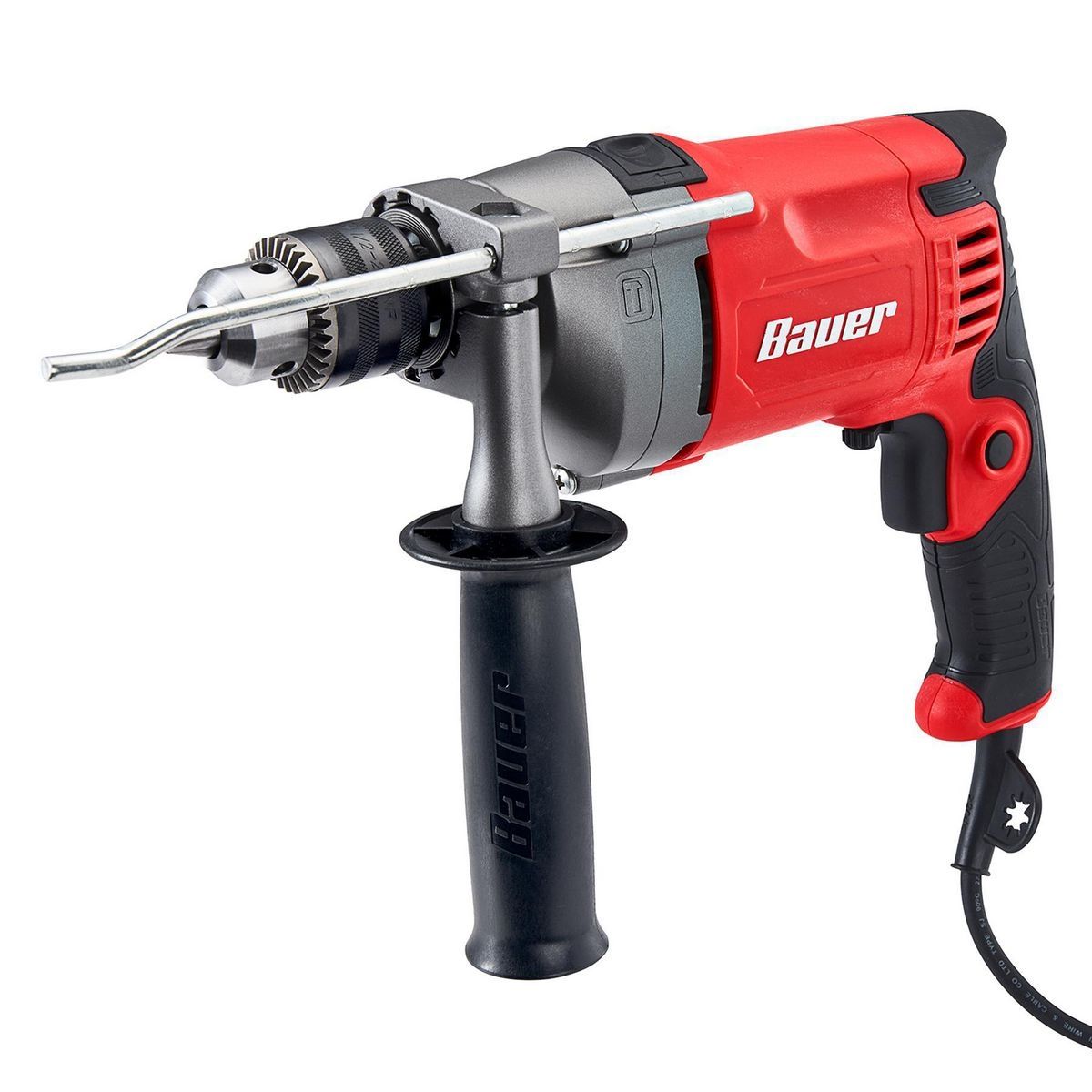 BAUER Heavy Duty Variable Speed Reversible Hammer Drill