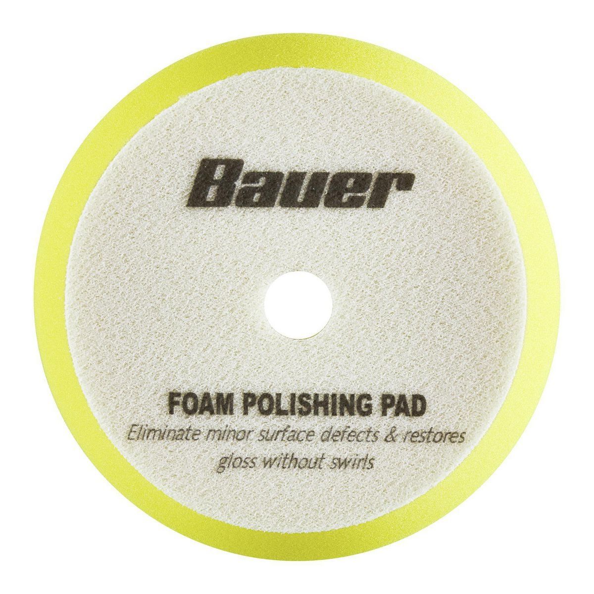 BAUER 6 in. Fine Foam Polishing Pad - Yellow