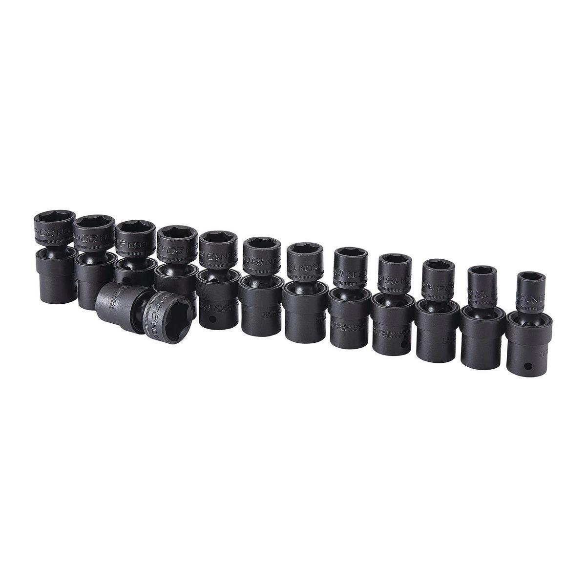 ICON 1/2 in. Drive Metric Impact Swivel Socket Set, 13 Piece