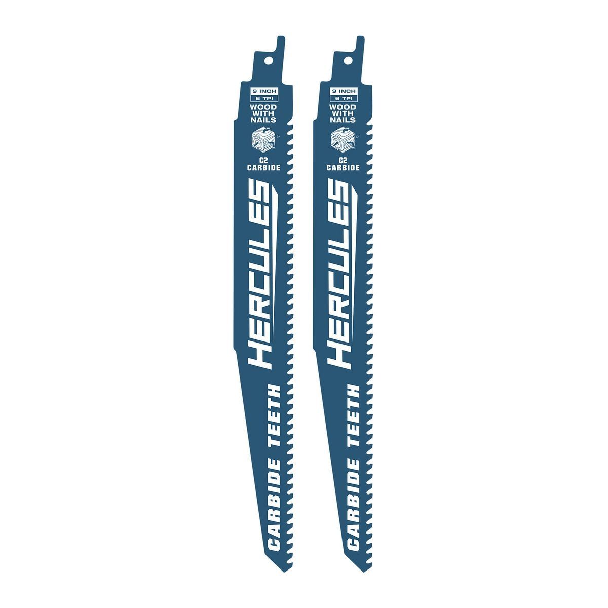 HERCULES 9 in. Carbide Reciprocating Saw Blades, 2 Pack