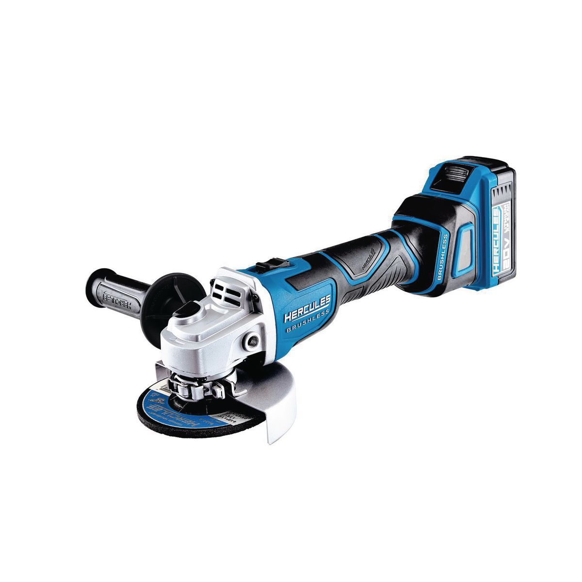 HERCULES 20V Brushless Cordless 4-1/2 in. / 5 in. Slide Switch Angle Grinder - Tool Only