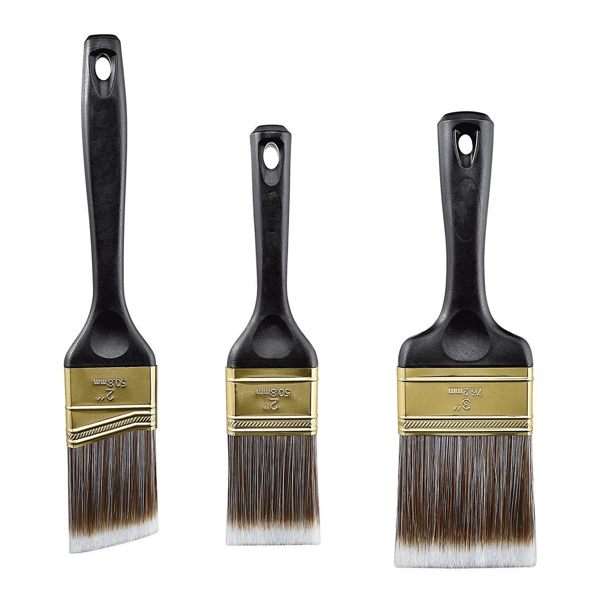 WHIZZ Paint Brush Set, 3 Piece, GOOD Quality