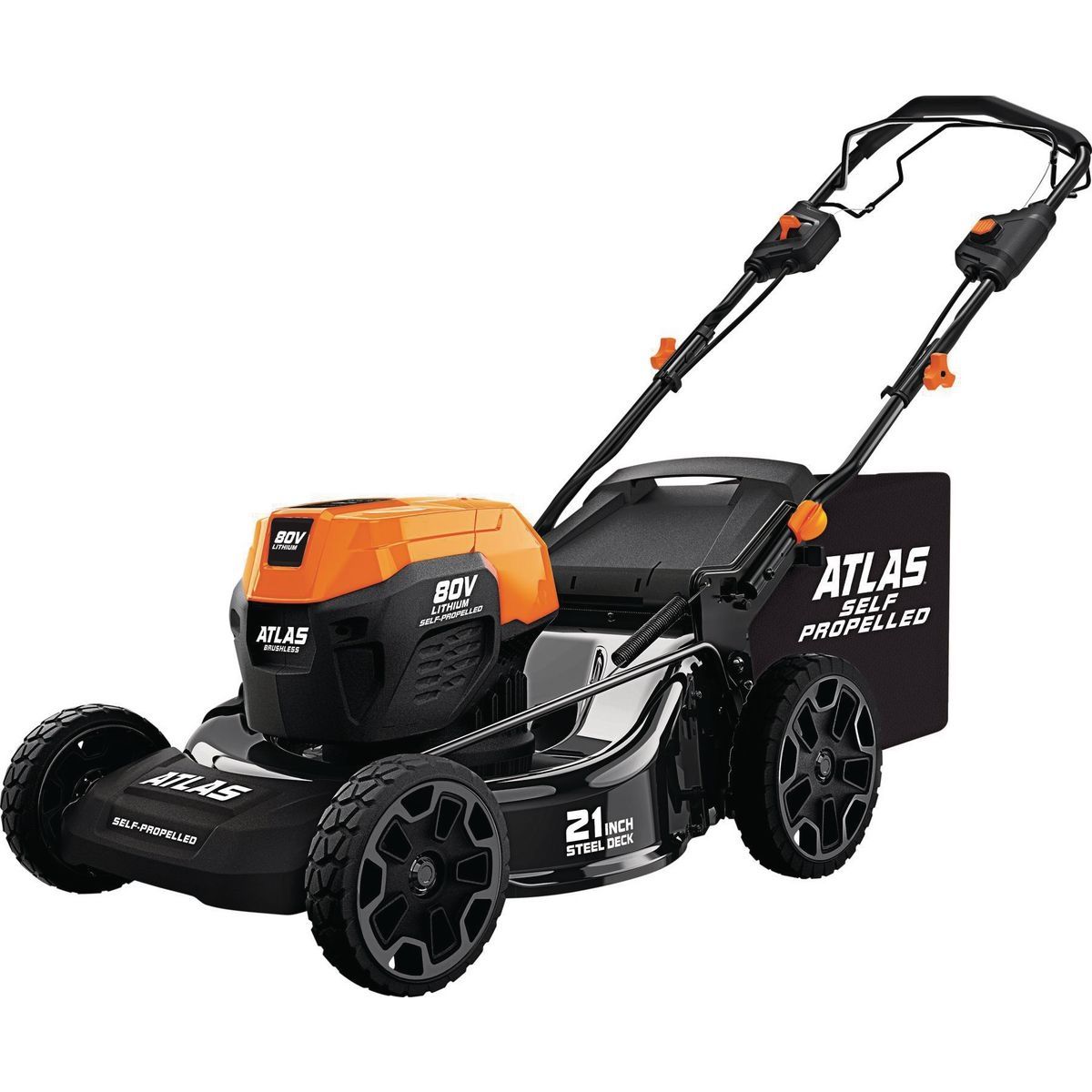 ATLAS 80V Brushless Cordless 21 In. Self-Propelled Lawn Mower - Tool Only