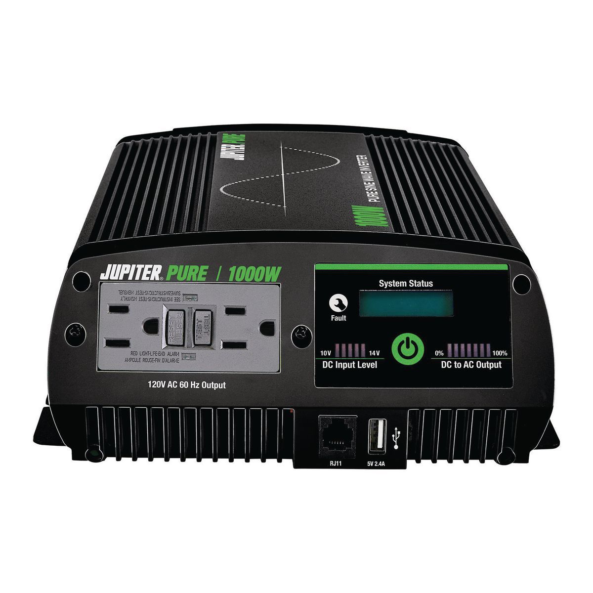 JUPITER PURE 1000 Watt Continuous/2000 Watt Peak Pure Sine Wave Power Inverter