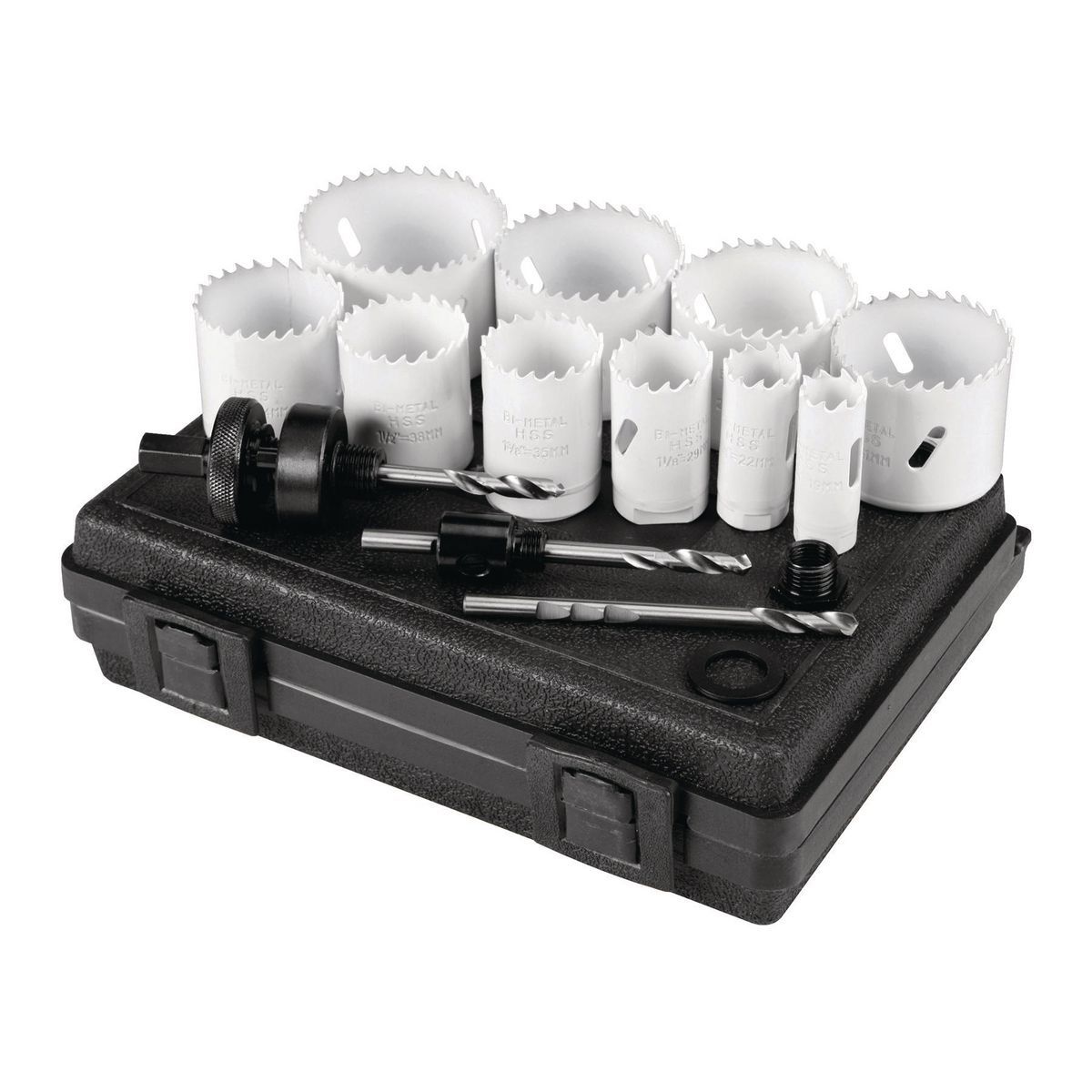 WARRIOR 3/4 in. - 2-1/2 in. Bi-Metal Hole Saw Assorted Set, 14 Pc.