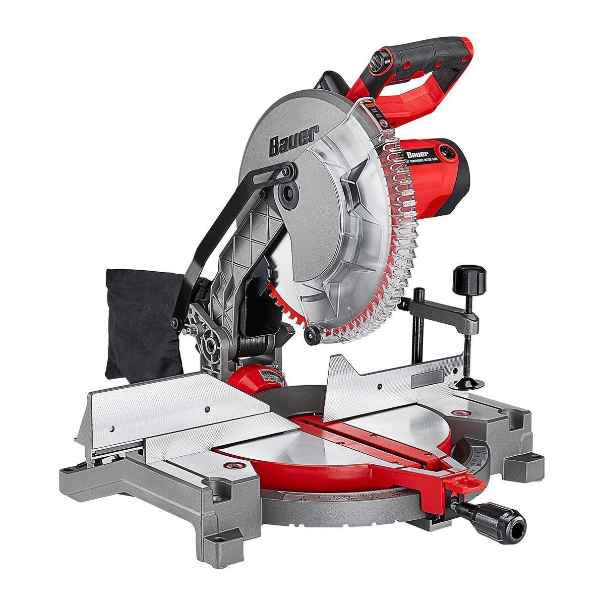 BAUER 12 in. Single-Bevel Compound Miter Saw