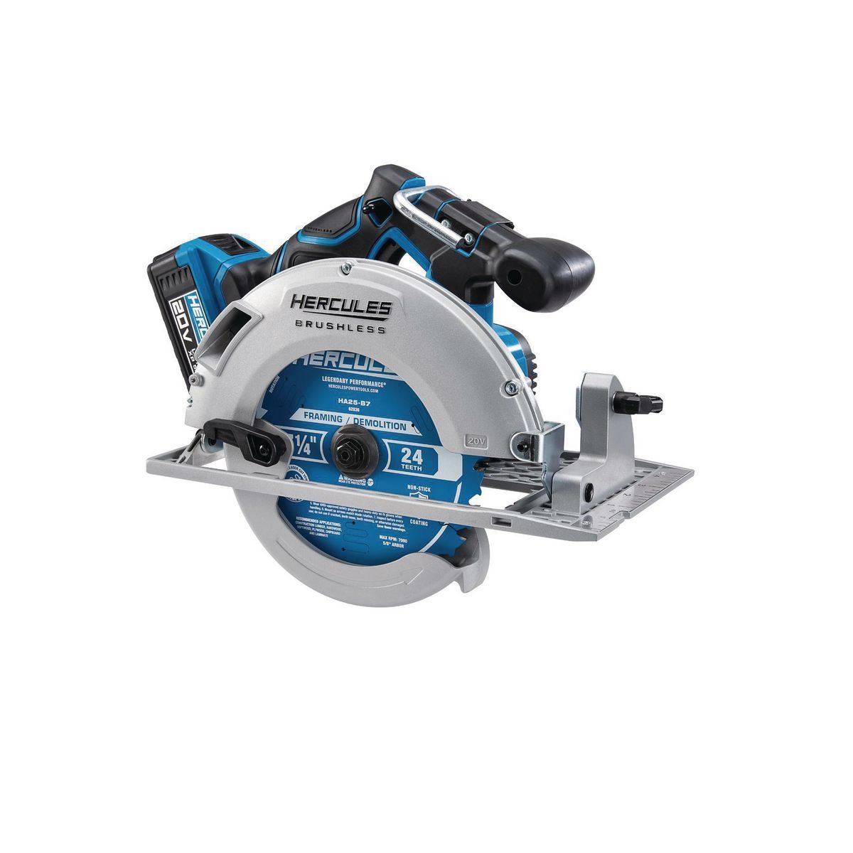 HERCULES 20V Brushless Cordless 7-1/4 in. Circular Saw - Tool Only