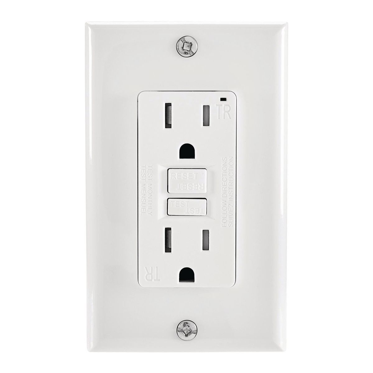 ARMSTRONG 15 Amp 125V Self-Test GFCI Duplex Outlet