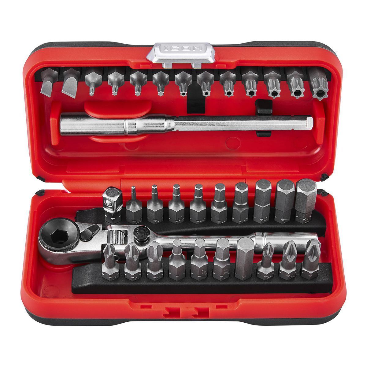 ICON Locking Flex Head Ratchet and Bit Set, 35 Piece