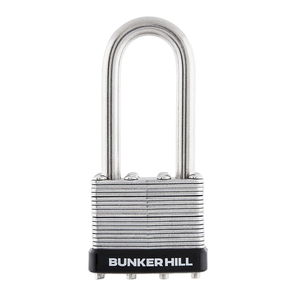 BUNKER HILL SECURITY 1-1/2 in. Stainless Steel Padlock with Long Shackle