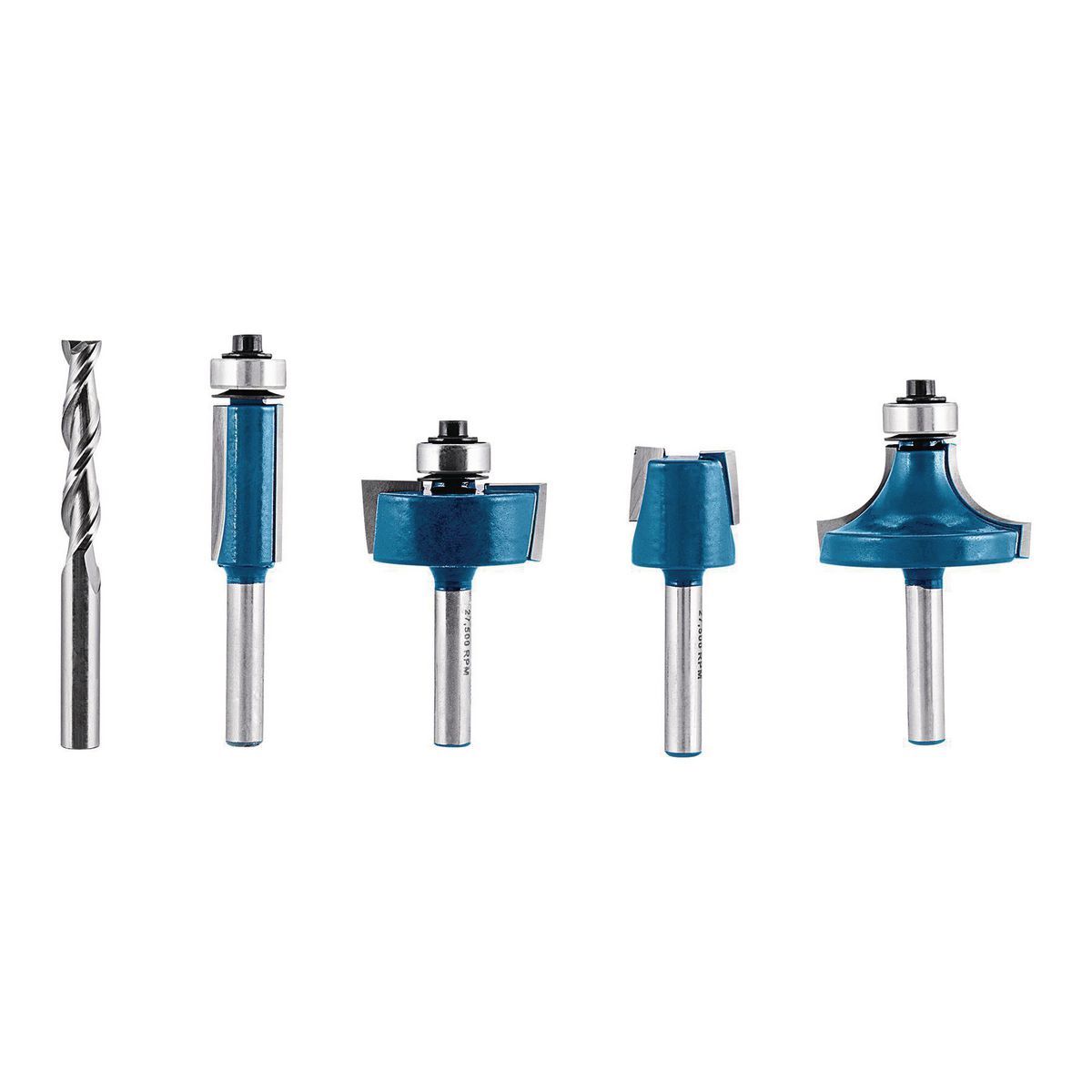 HERCULES Carbide Router Bit Set, 5 Piece