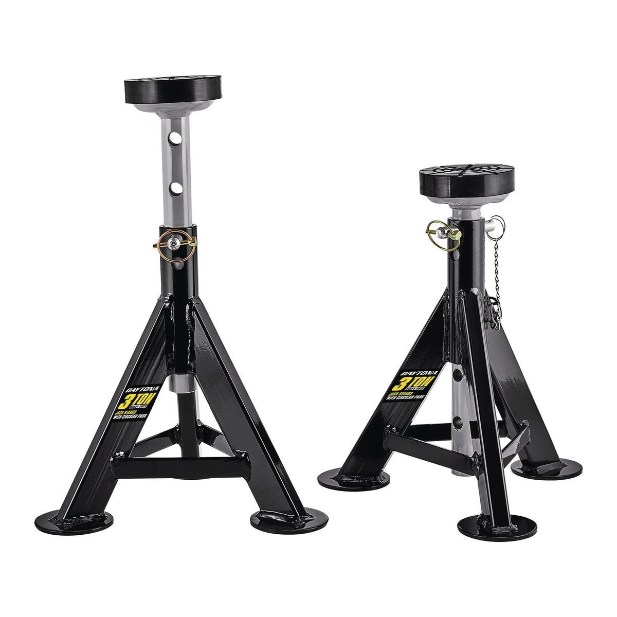 DAYTONA 3 Ton Jack Stands with Circular Pads