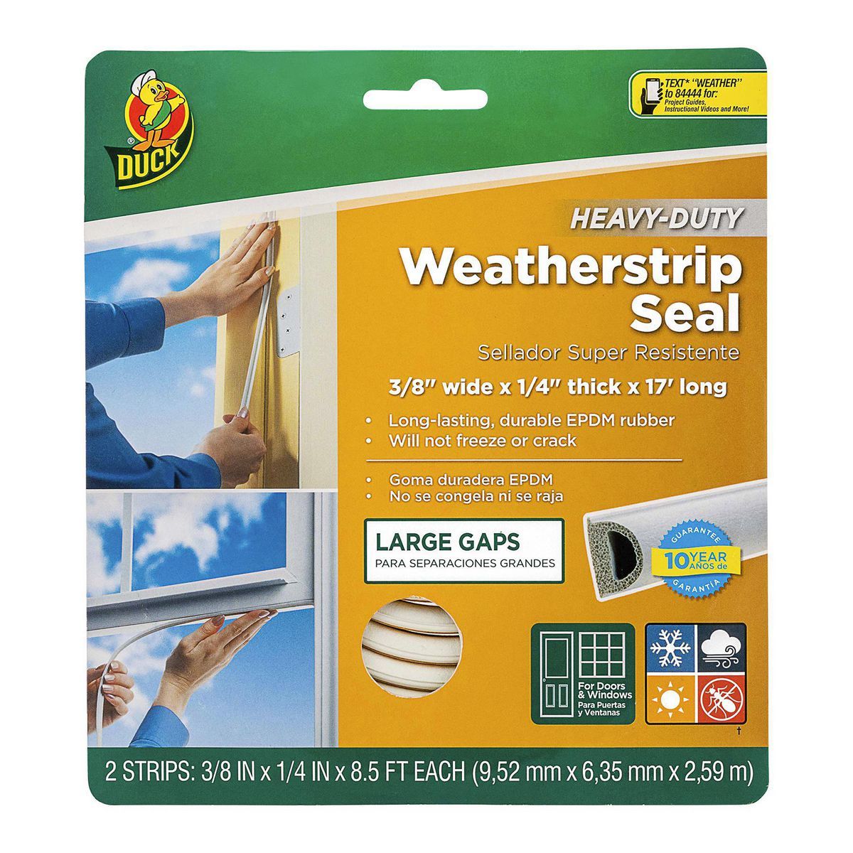 DUCK BRAND Large Weatherstrip Seal