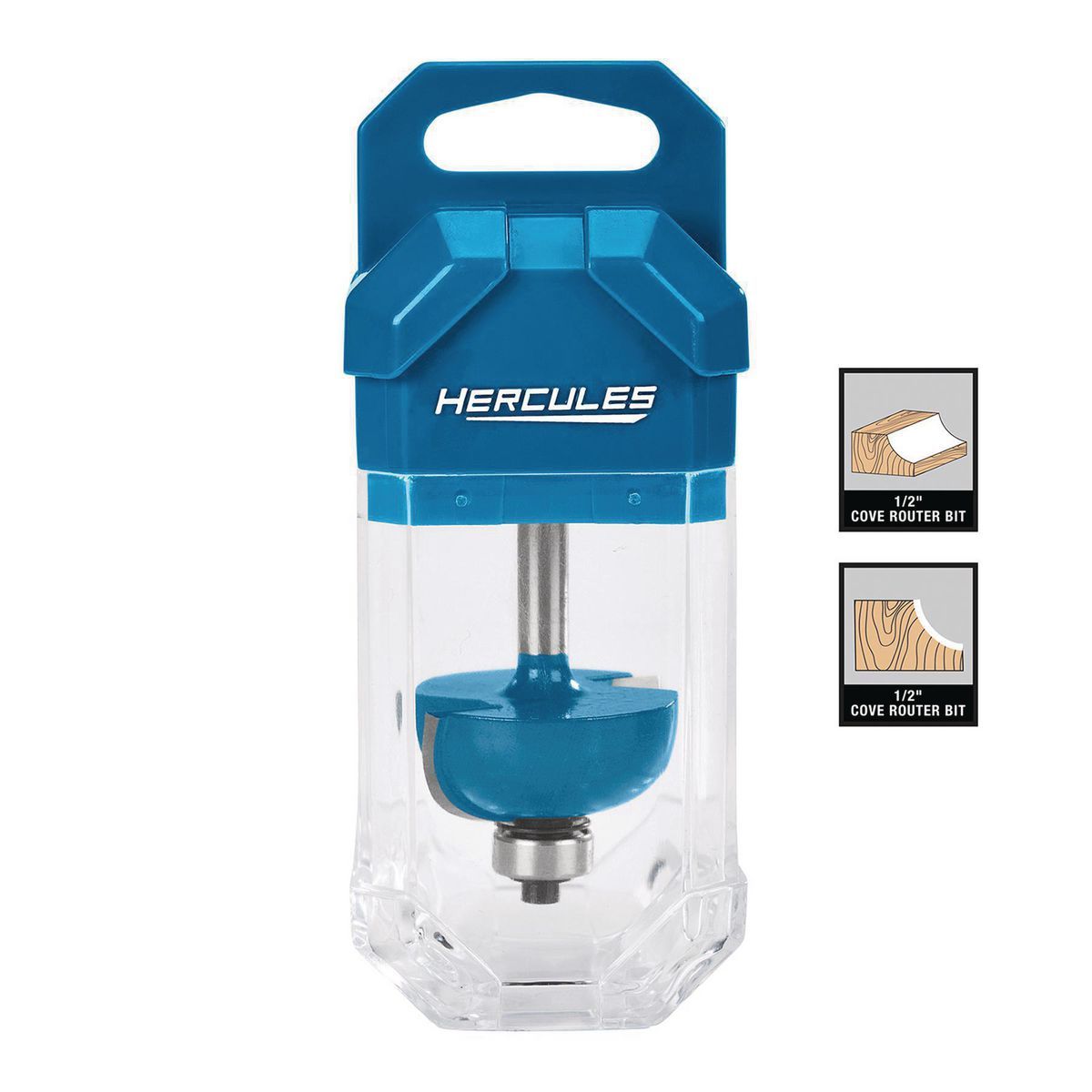 HERCULES 1/2 in. Cove Router Bit with 1/4 in. Shank