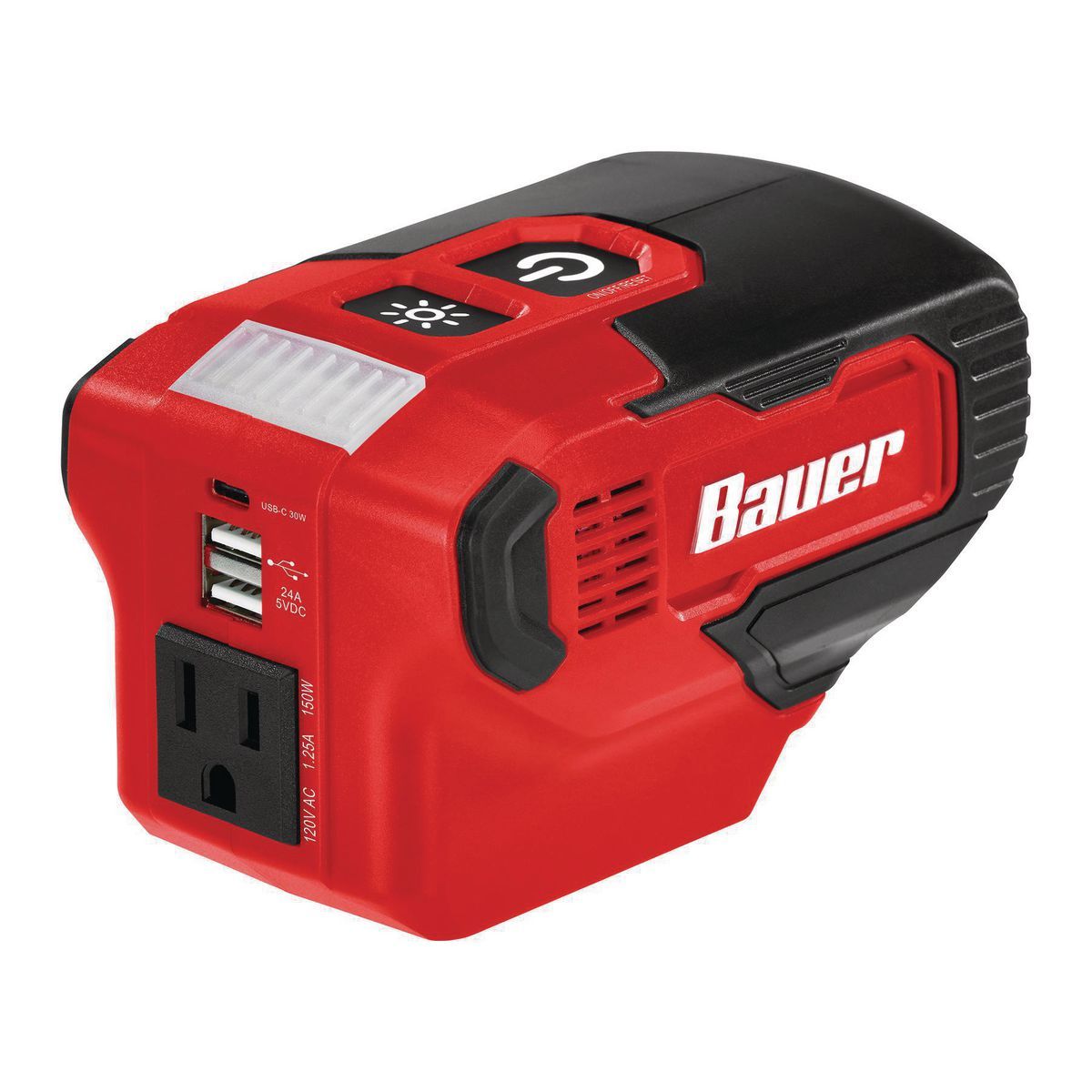 BAUER 20V, 190 Watt Power Source Battery Inverter - Tool Only