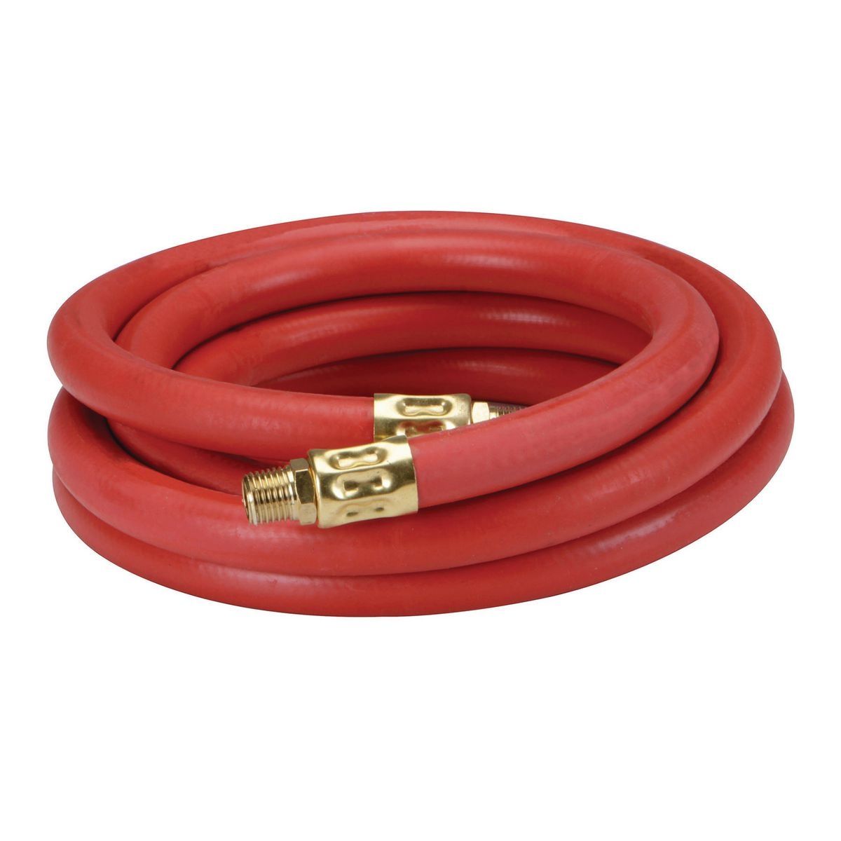 CENTRAL PNEUMATIC 3/8 in. x 8 ft. - 15 ft. Rubber Air Hose Remnant