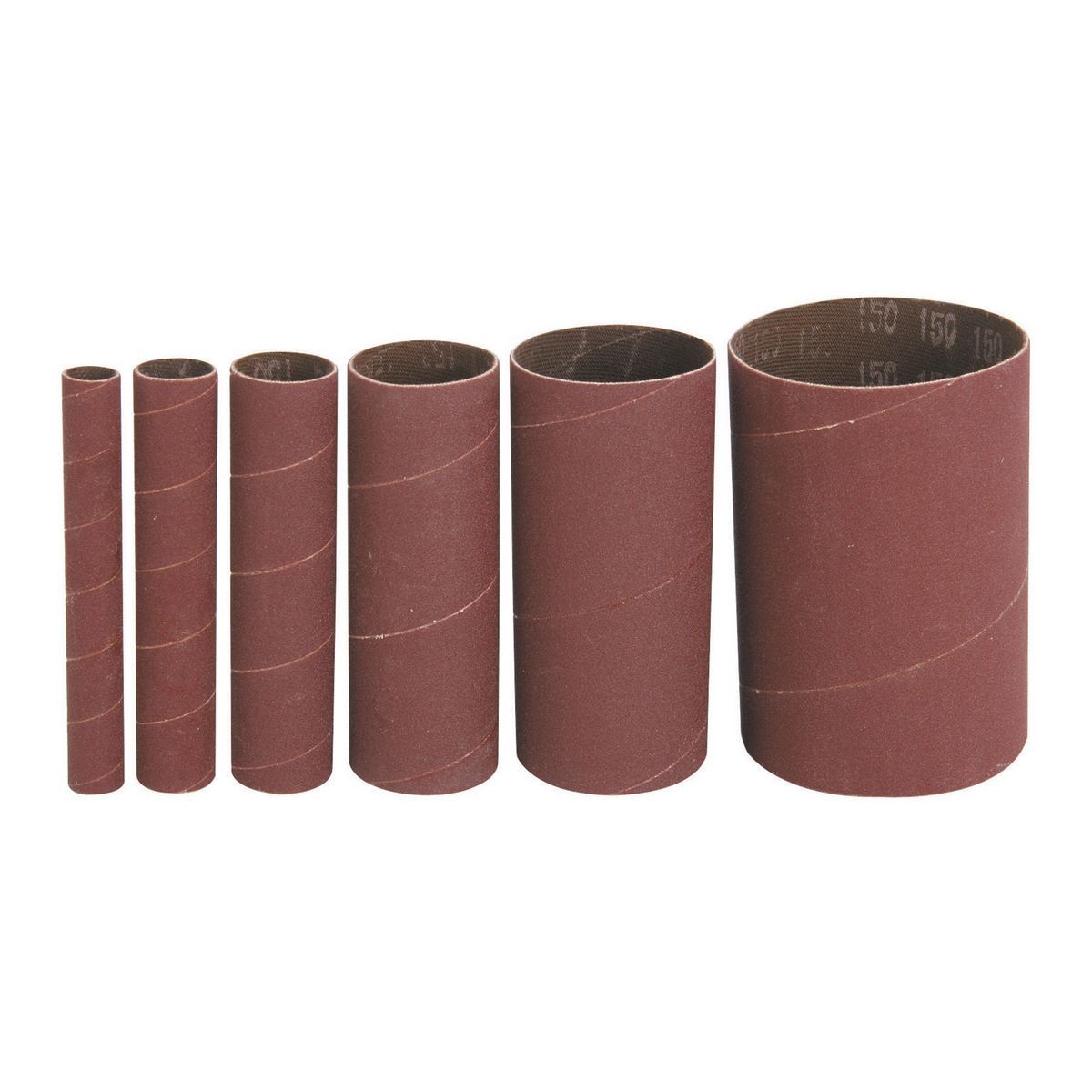 WARRIOR 150 Grit Sanding Sleeves, 6 Piece