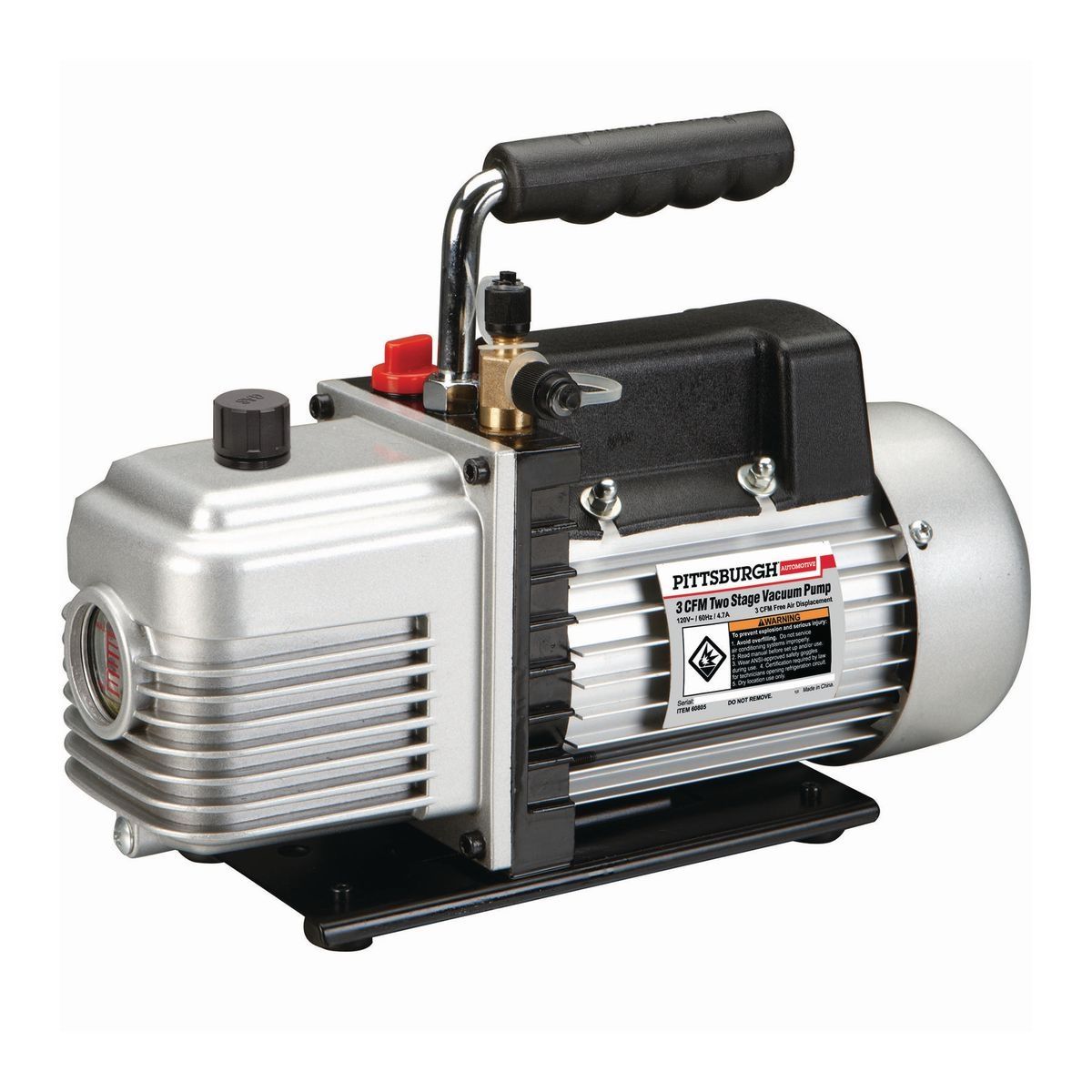 PITTSBURGH AUTOMOTIVE 3 CFM Two Stage Vacuum Pump