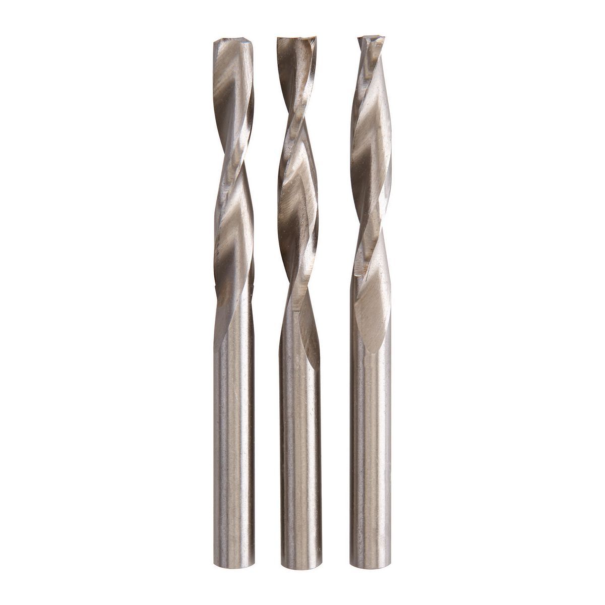 WARRIOR 1/4 in. High Speed Steel Spiral Cut Bits, 3 Pack