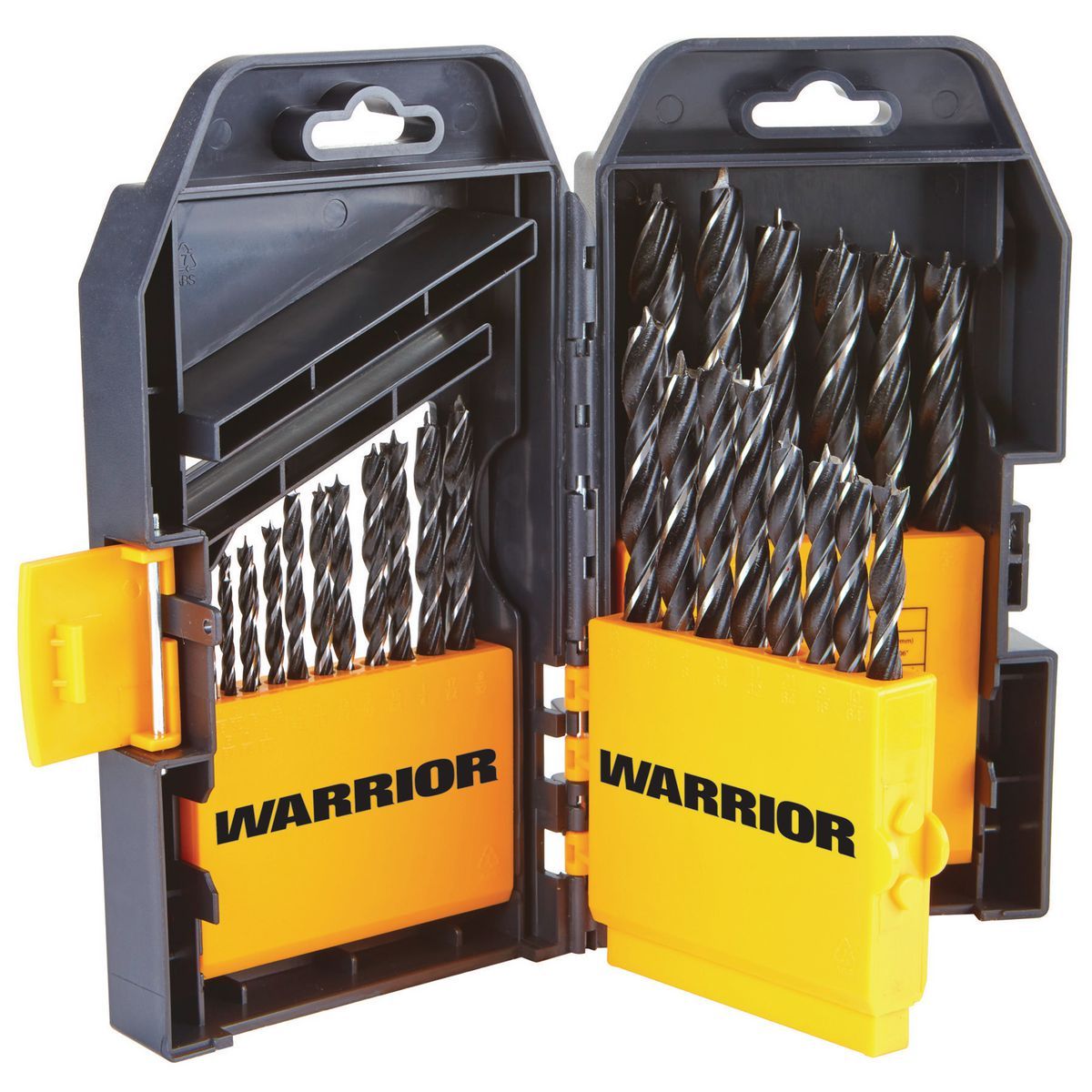 WARRIOR Brad Point Wood Drill Bit Set, 29 Piece