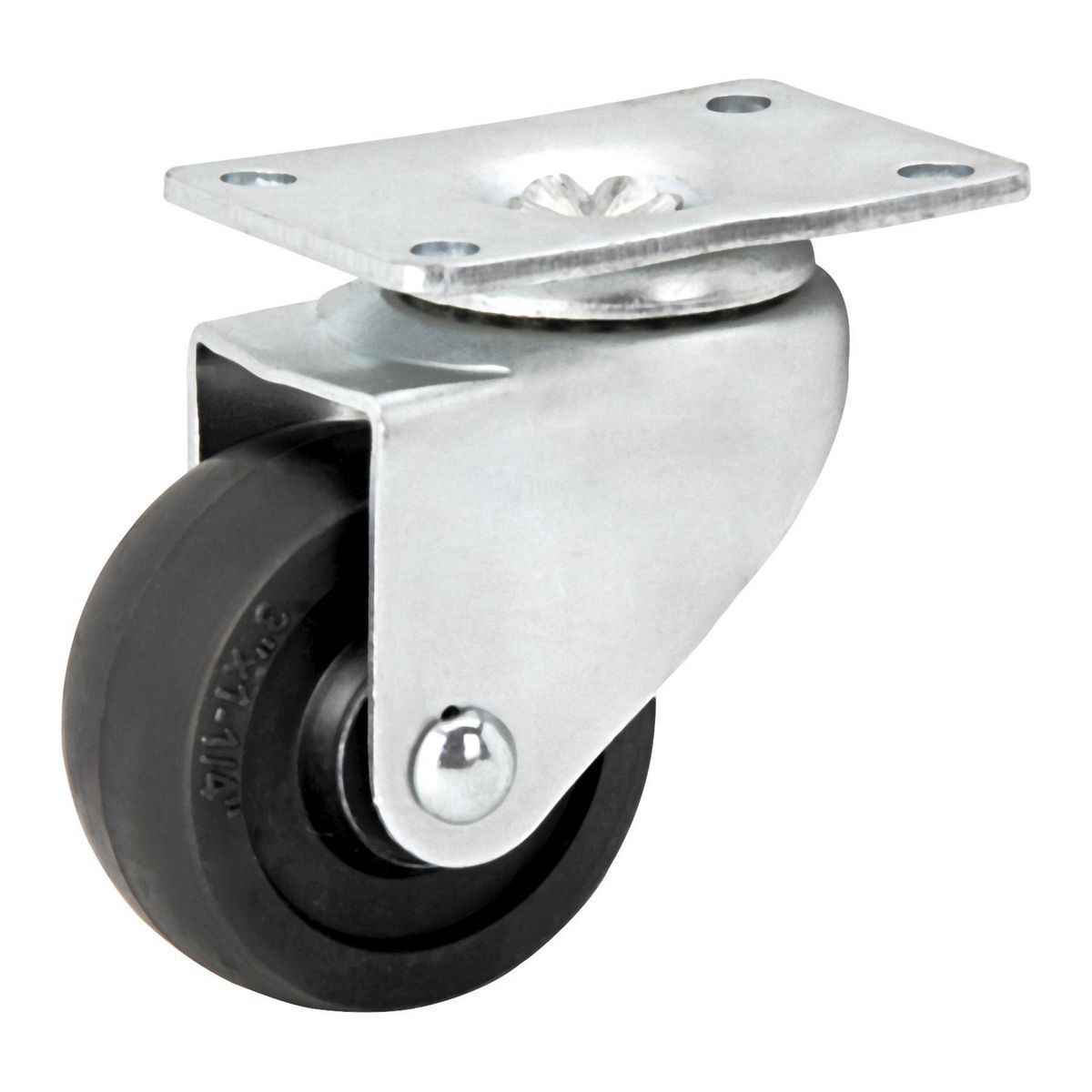 FAIRBANKS 3 in. Solid Rubber Swivel Caster