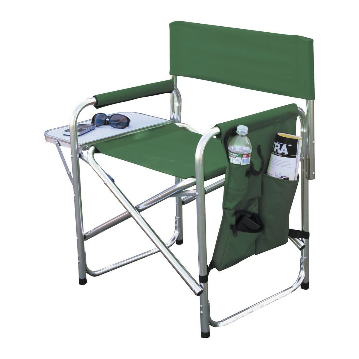 BASS PRO SHOPS Foldable Aluminum Sports Chair, Green