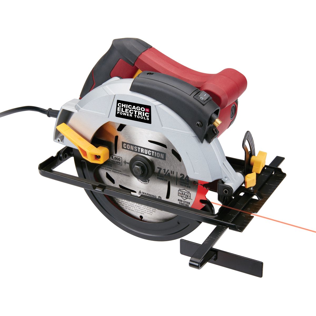 CHICAGO ELECTRIC POWER TOOLS 12 Amp 7-1/4 in. Circular Saw with Laser Guide System