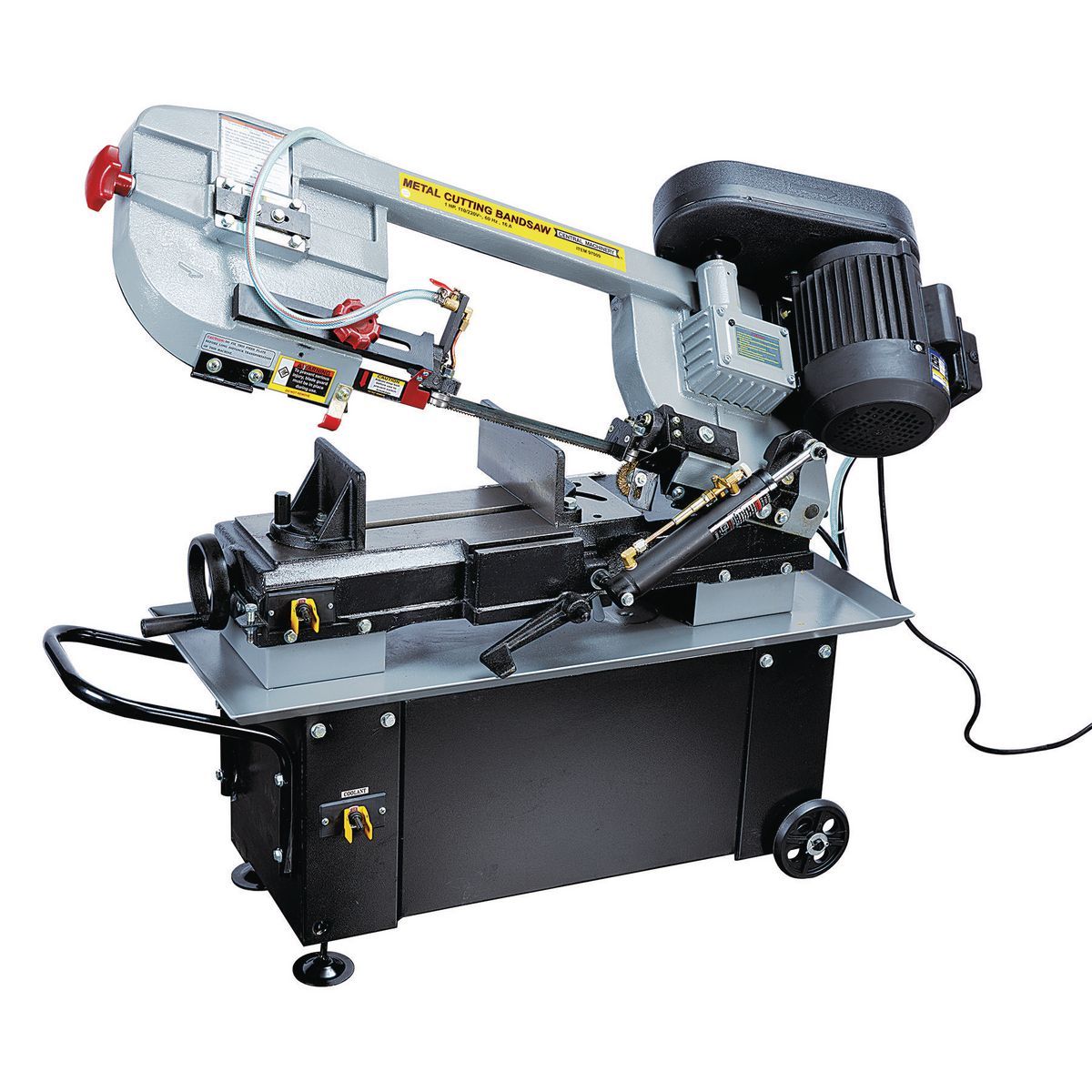 CENTRAL MACHINERY 1 HP 7 In. x 12 In. Hydraulic Feed Metal Cutting Band Saw