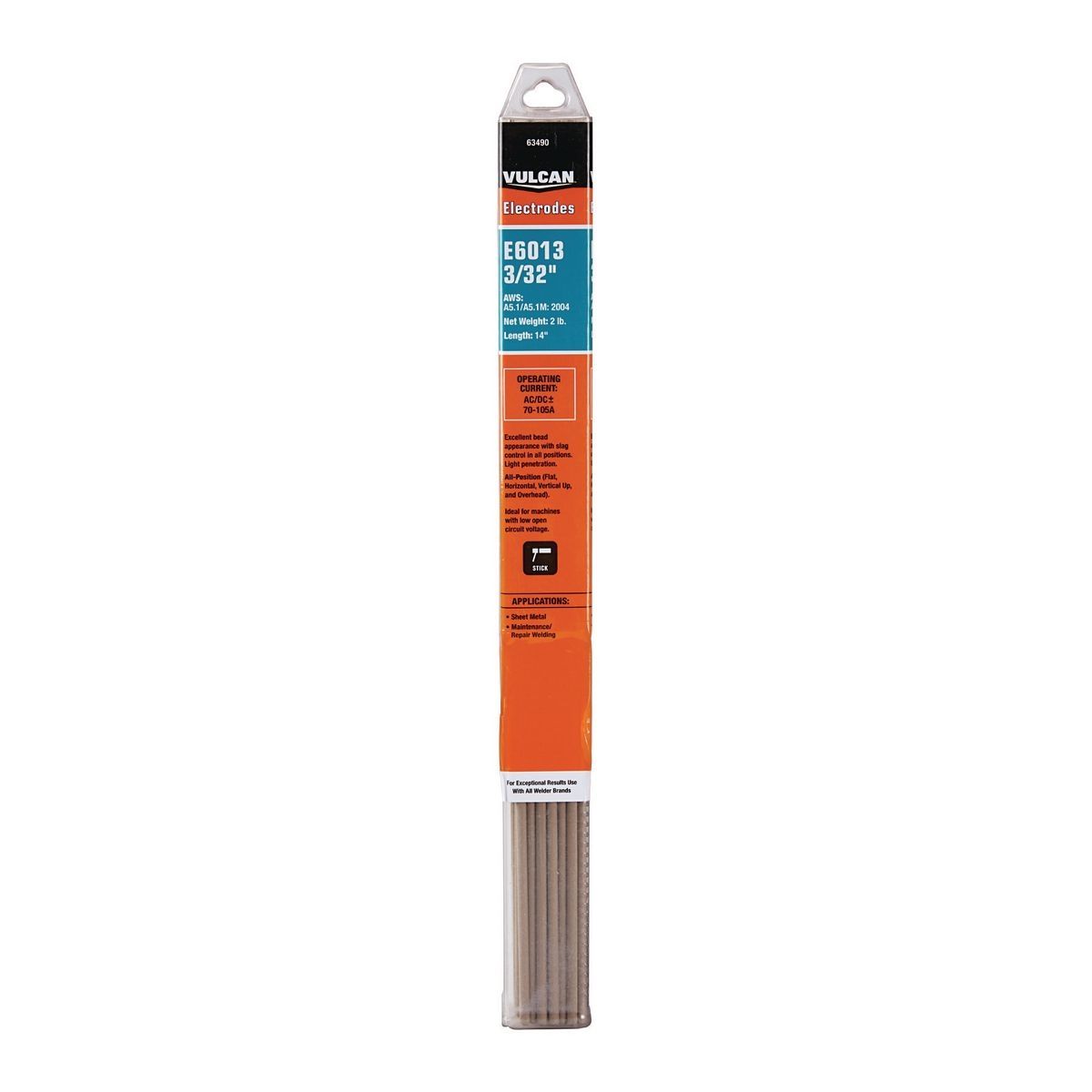 VULCAN 3/32 in. AWS E6013 Welding Electrode, 2.00 lb.