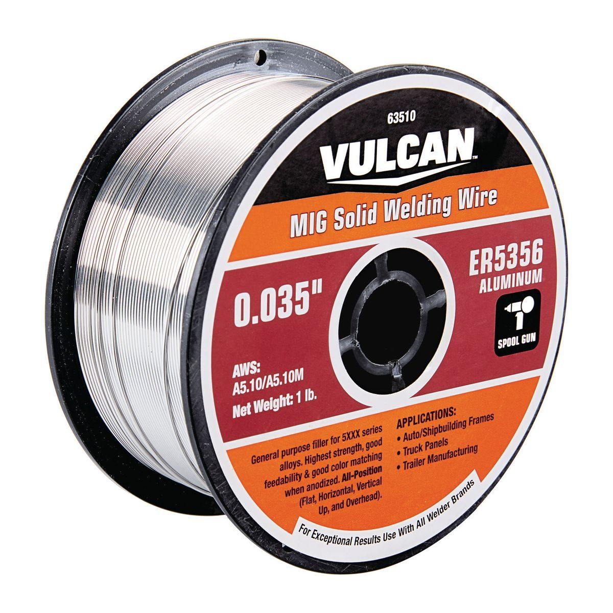 VULCAN 0.035 in. ER5356 MIG Solid Welding Wire, 1 lb. Roll