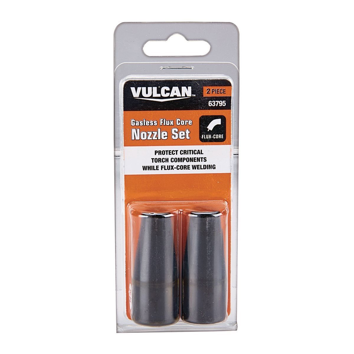 VULCAN Gasless Flux Core Nozzle Set, 2 Piece