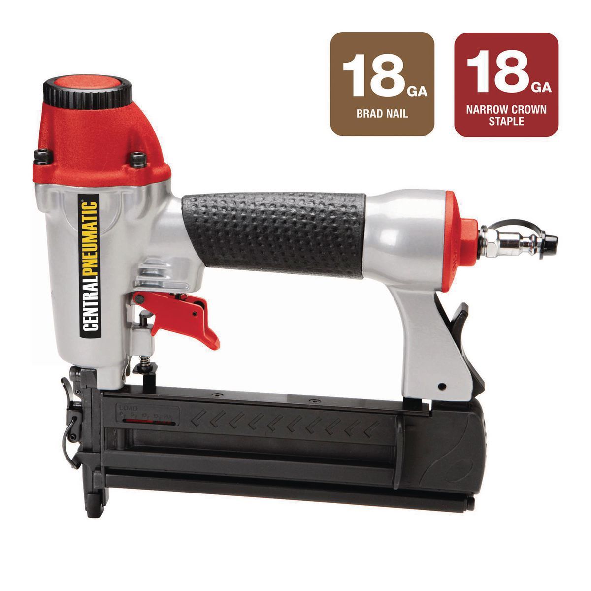 CENTRAL PNEUMATIC 18 Gauge 2-in-1 Air Nailer/Stapler