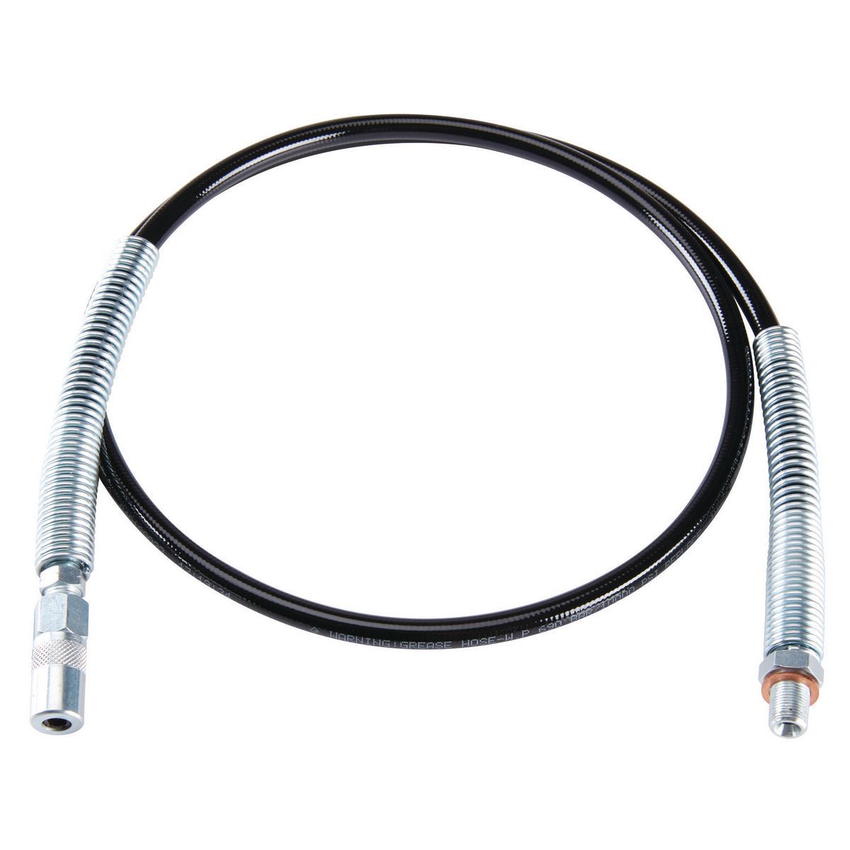 HOLT INDUSTRIES 48 in. Flexible Grease Hose with Heavy Duty Coupler