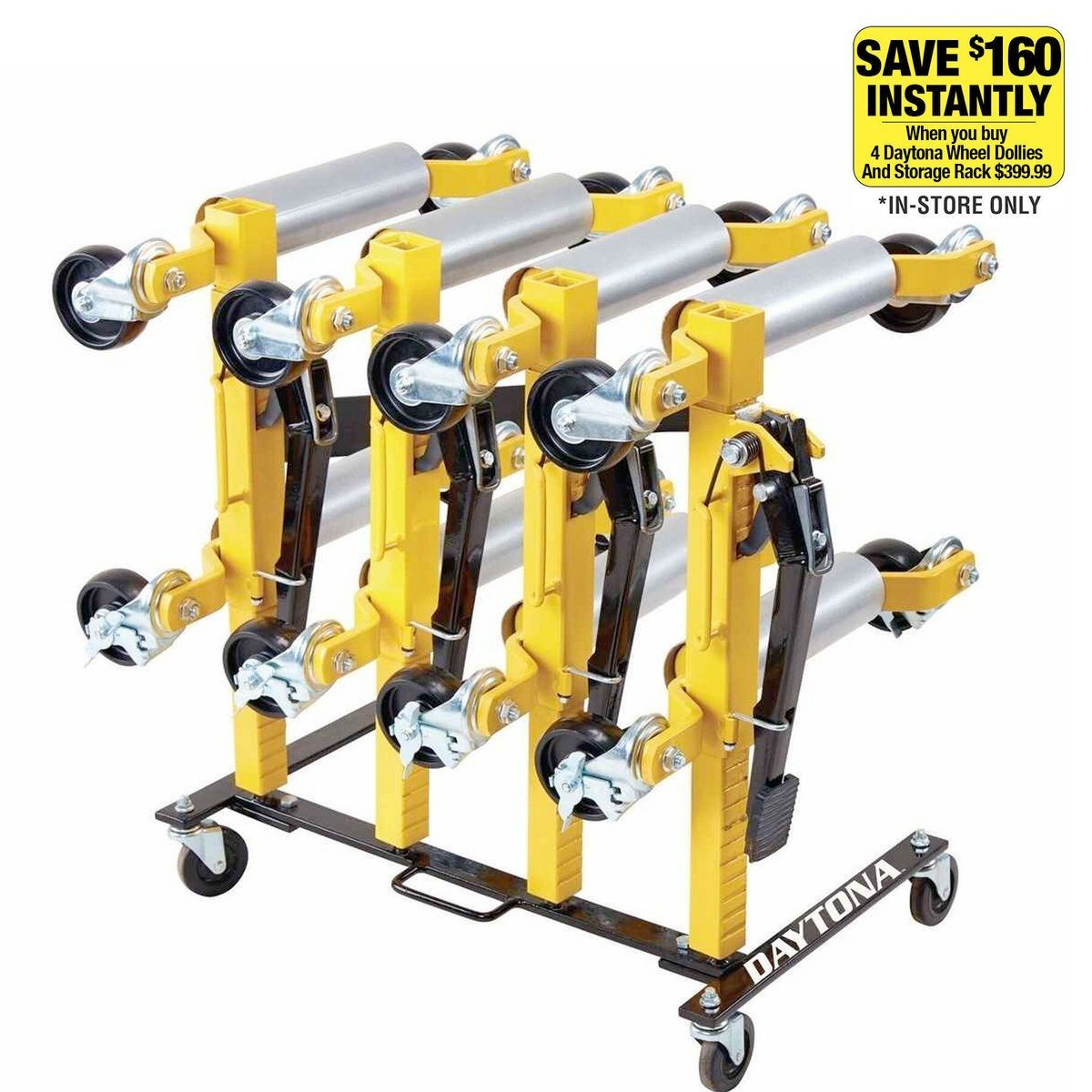 DAYTONA Wheel Dolly Storage Rack