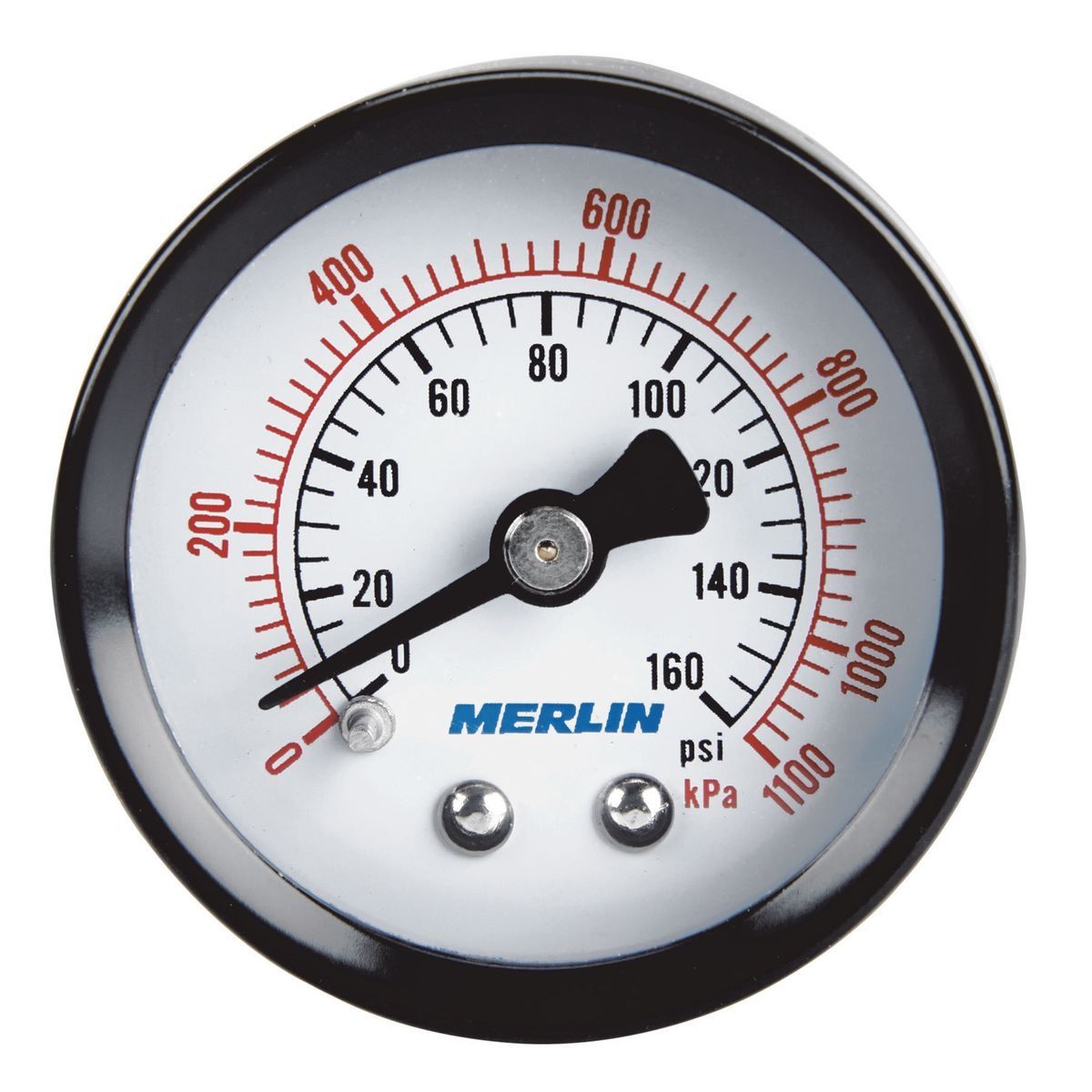 MERLIN 160 PSI 1/8 in. NPT Dry Gauge